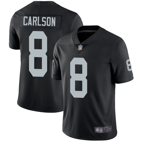 Men Oakland Raiders Limited Black Daniel Carlson Home Jersey NFL Football #8 Vapor Untouchable Jersey->nfl t-shirts->Sports Accessory